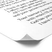 Ik juffrouw je oom Poem Poster (Hoek)