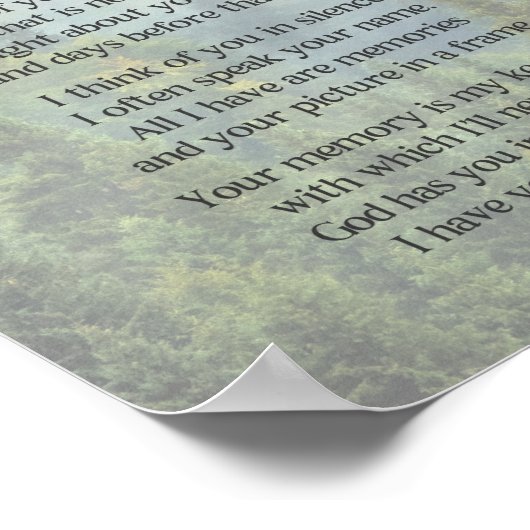 Ik juffrouw je oom Poem Poster (Hoek)