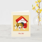 Ik juffrouw je puppy card kaart (Gele Bloem)