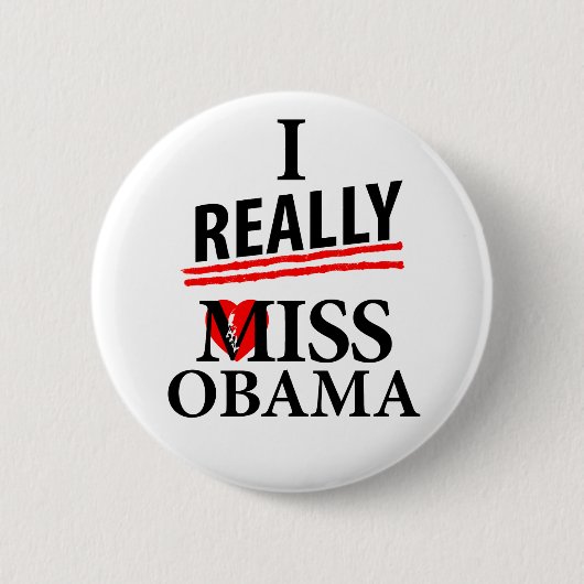 Ik juffrouw Obama. Ronde Button 5,7 Cm (Voorkant)