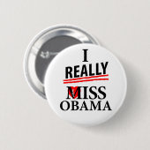 Ik juffrouw Obama. Ronde Button 5,7 Cm (Voorkant /achterkant)
