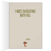 "Ik juffrouw overetend met jou" Funny Birthday Car (Binnen (Rechts))