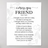 Ik juffrouw U Friend Poem Poster (Voorkant)