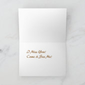 Ik juffrouw U Siesta Keys Wenskaart Kaart (Binnen)