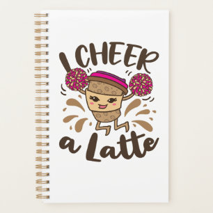 Ik juich een late schattige cheerleading koffie planner