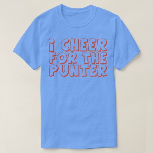 Ik juich voor de Punter 1 T-shirt (Design voorkant)