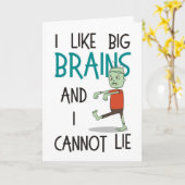 "ik Kaart van Halloween van de Zombie houd van van (Gele Bloem)