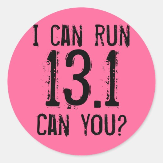 Ik kan 13.1 draaien — kan je dat? ronde sticker (Voorkant)