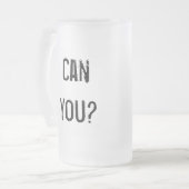 Ik kan 13.1 rennen - linkshandigen matglas bierpul (Voorkant links)