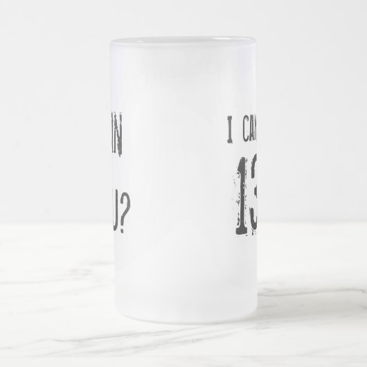 Ik kan 13.1 rennen - linkshandigen matglas bierpul (Center)