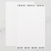 Ik kan 26.2 — Kun je dat? Briefpapier (Voorkant / Achterkant)