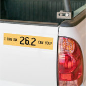 Ik kan 26.2 — Kun je dat? - Gepersonaliseerd Bumpersticker (Op Truck)