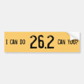 Ik kan 26.2 — Kun je dat? - Gepersonaliseerd Bumpersticker (Voorkant)