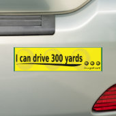 ik kan 300 yards rijden bumpersticker (Op auto)