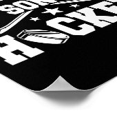 Ik kan #39; t Mijn zoon heeft hockey schaatsen spe Poster (Hoek)