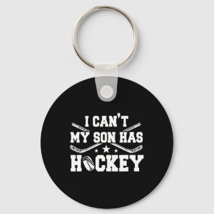 Ik kan #39; t Mijn zoon heeft hockey schaatsen spe Sleutelhanger