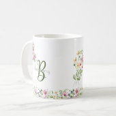 Ik kan alle bijbelse dingen doen met Monogram Koffiemok (Voorkant links)