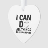 IK KAN ALLE DINGEN BASEBALL DOEN ORNAMENT (voorkant)