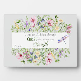 Ik kan alle dingen bijbelvers doen fotoplaat