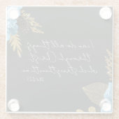 Ik kan alle dingen bijbelvers doen glazen onderzetter (Achterkant)