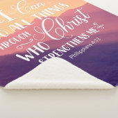 Ik kan alle dingen doen Bijbel Christelijk Sherpa  Sherpa Deken (3/4)