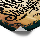 Ik kan alle dingen doen Christelijke muurkunst Poster (Hoek)