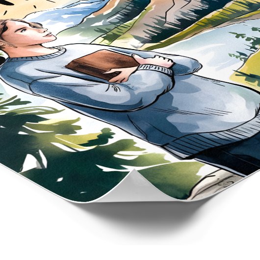 Ik kan alle dingen doen Christelijke Teen Girl Wal Poster (Hoek)