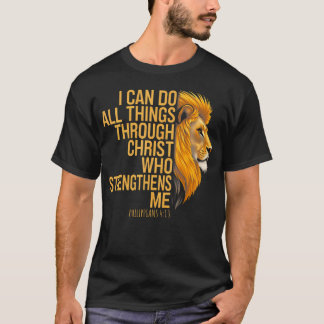 Ik kan alle dingen doen door Christus Bijbelvers C T-shirt