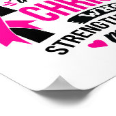 Ik kan alle dingen doen door Christus borstkanker Poster (Hoek)