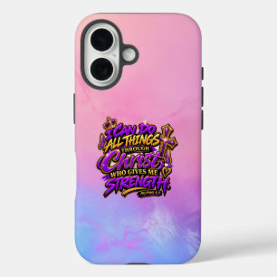 Ik kan alle dingen doen door Christus iPhone 16 Hoesje