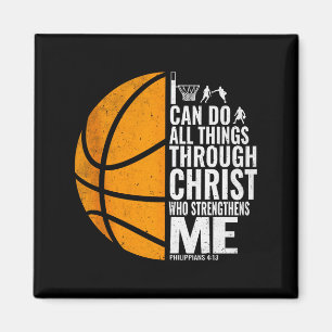 Ik kan alle dingen doen door Christus Christelijk  Magneet
