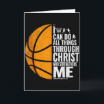 Ik kan alle dingen doen door Christus Christelijke Kaart<br><div class="desc">Ik kan alle dingen doen door Christus Christelijk Basketbal Tank Top</div>