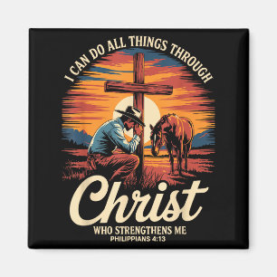 Ik Kan Alle Dingen Doen Door Christus Cowboy Chris Magneet
