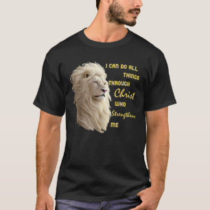 Ik kan alle dingen doen door Christus, de mooie Ch T-shirt