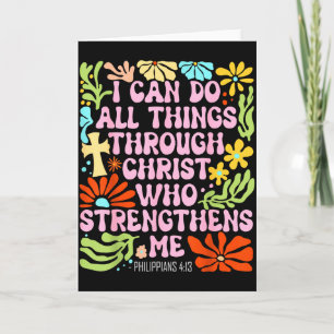 Ik kan alle dingen doen door Christus die me sterk Kaart