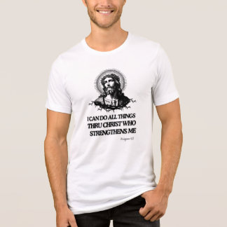 Ik kan alle dingen doen door Christus, die mij ste Tri-Blend Shirt