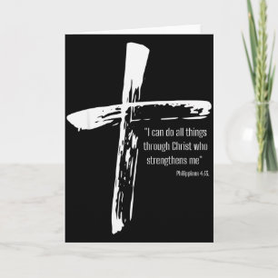 Ik kan alle dingen doen door Christus die mij vers Kaart