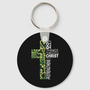 Ik kan alle dingen doen door Christus die mij vers Sleutelhanger
