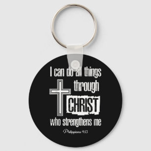 Ik kan alle dingen doen door Christus die mij vers Sleutelhanger