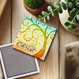 Ik kan alle dingen doen door Christus-inspiratie Magneet