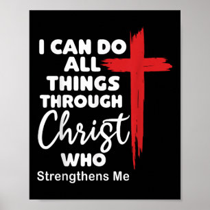 Ik kan alle dingen doen door Christus Jezus Christ Poster