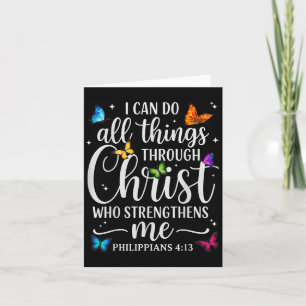 Ik kan alle dingen doen door Christus Motivatie Qu Kaart