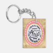 Ik kan alle dingen doen door Christus Sleutelhanger (Voorkant Links)