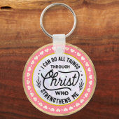 Ik kan alle dingen doen door Christus Sleutelhanger (Achterkant)