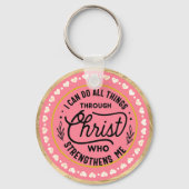 Ik kan alle dingen doen door Christus Sleutelhanger (Achterkant)