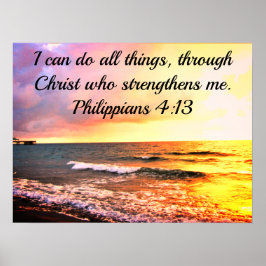 IK KAN ALLE DINGEN DOEN DOOR JE TE VERSTERKEN POSTER