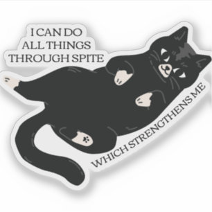 Ik kan alle dingen doen door middel van kleine din sticker