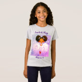 Ik kan alle dingen doen Girls 'Fine Jersey T-Shirt (Voorkant volledig)