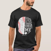 Ik kan alle dingen doen honkbal cadeaus jeugd Kind T-shirt (Voorkant)