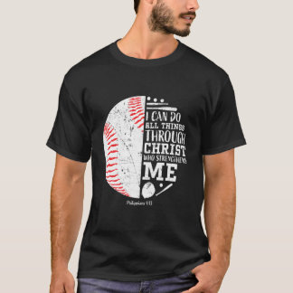 Ik kan alle dingen doen honkbal cadeaus jeugd Kind T-shirt
